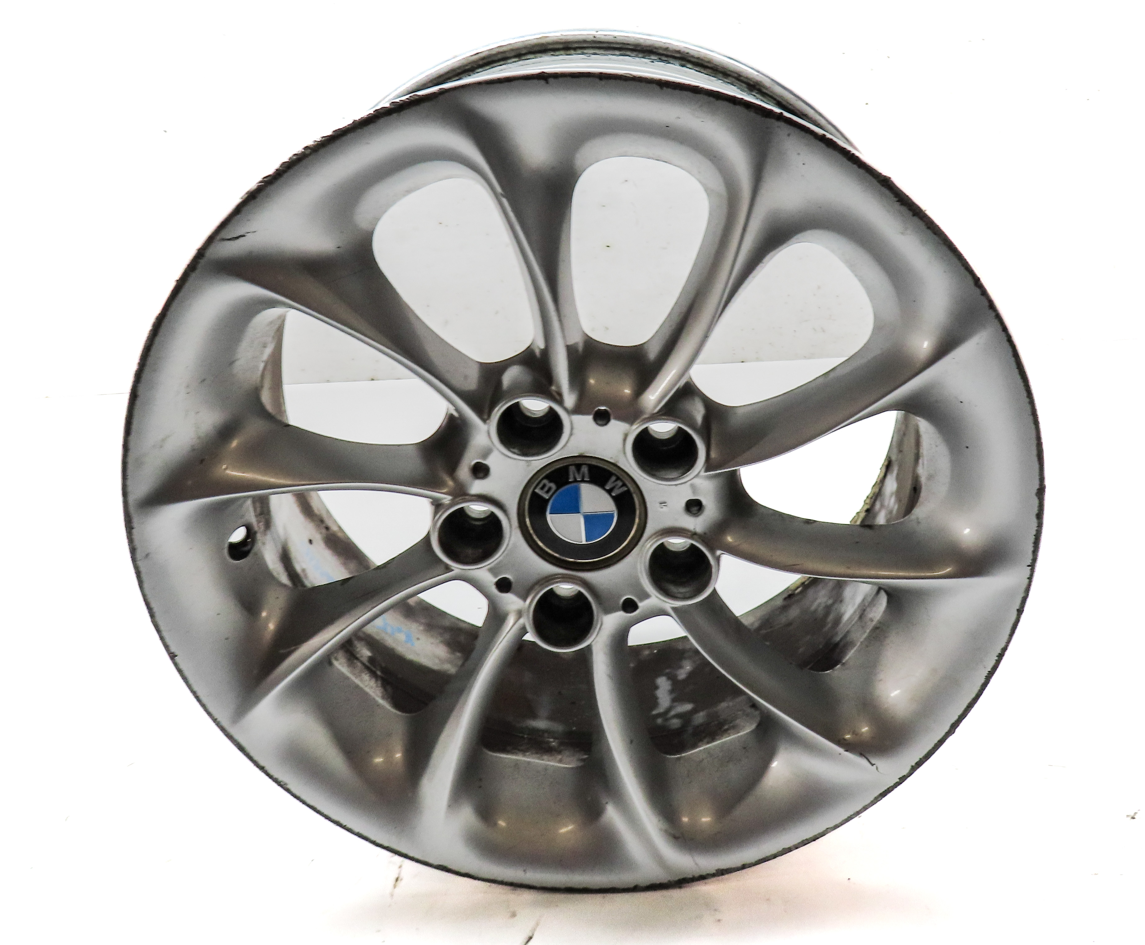 2003-2008 BMW Z4 (E85) 17x8 ALUMINUM ALLOY 10-SPOKE TURBINE WHEEL RIM  — exact item pictured